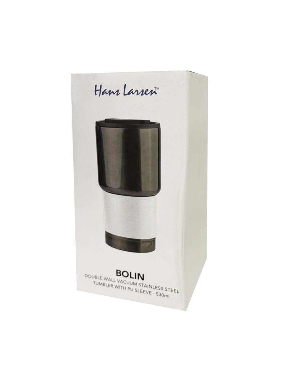 BOLIN - Hans Larsen Insulated Tumbler with Grip Sleeve 530ml - White