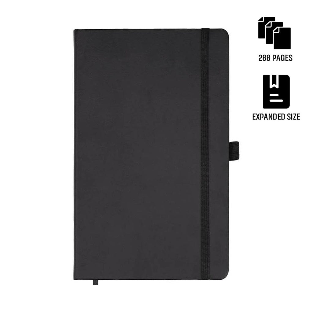 BARON - Santhome Expanded A5 Hard Cover Notebook - Black