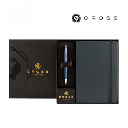 Cross Calais™ Ballpoint Pen & A5 Hardcover Notebook Gift Set - Navy Blue