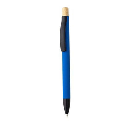 BOLT - Aluminium Push Action Ballpen - Medium Blue