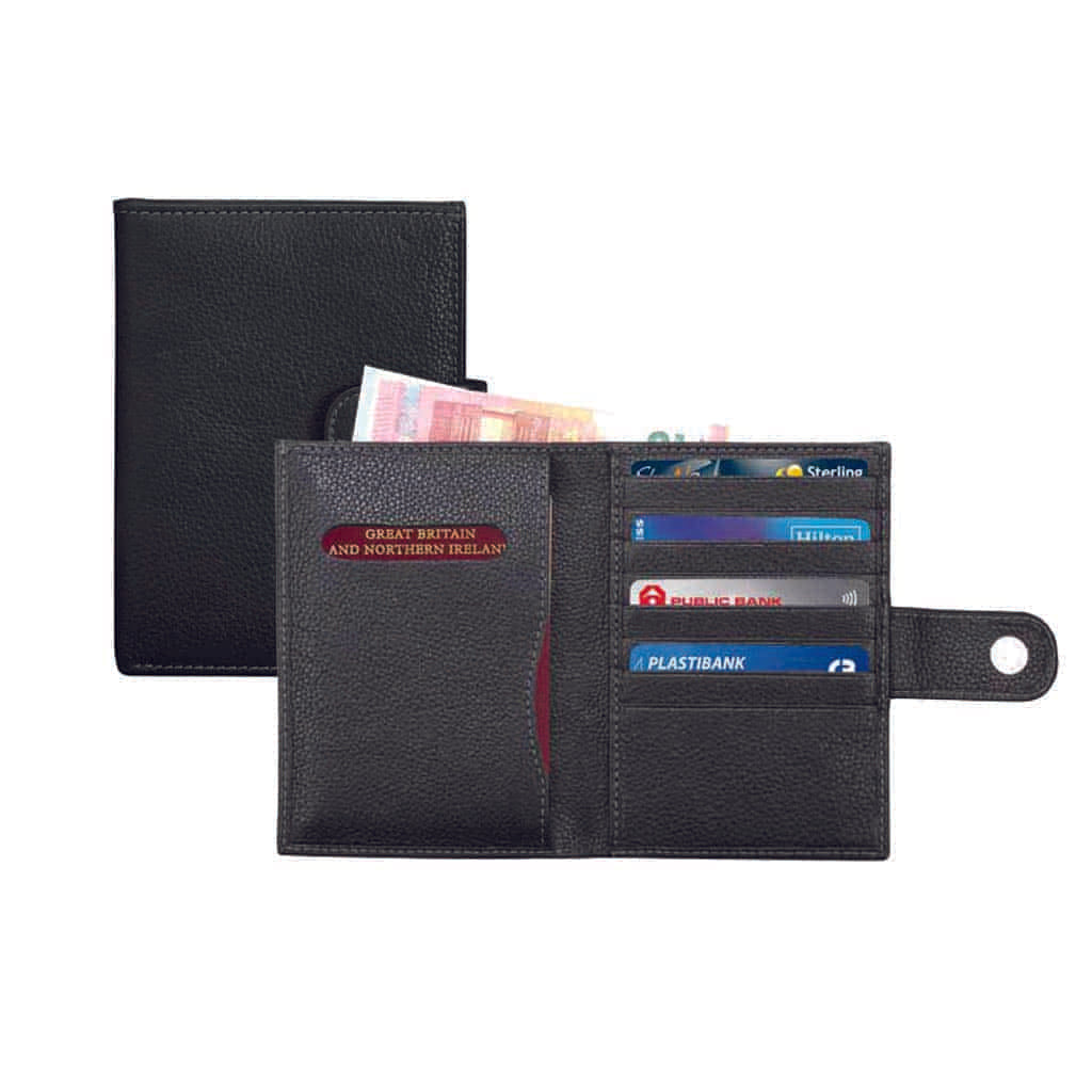 BARI - SANTHOME Genuine Leather Passport Cover (Anti-microbial)