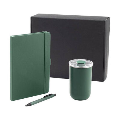 HEVIZ - Giftology Set of Tumbler, A5 Notebook and Pen - Green