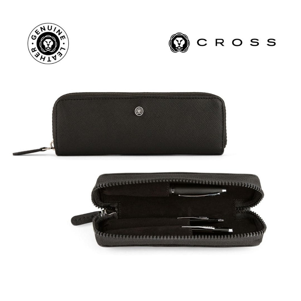 CROSS Leather Pen Case - Black
