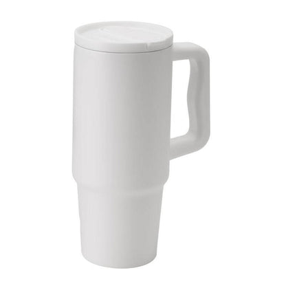 BERN 2.0 - Hans Larsen Recycled Stainless Steel Tumbler with Straw Lid - White