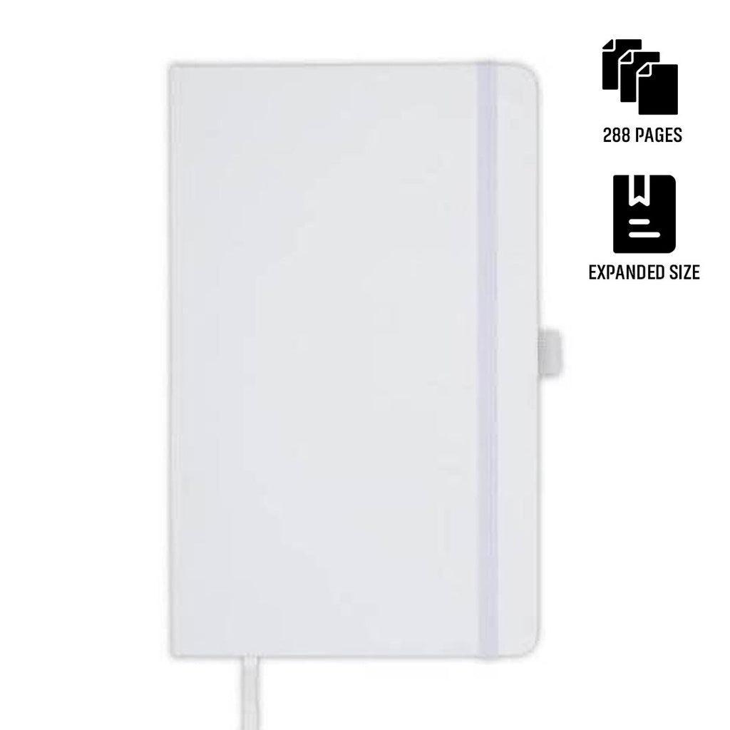 BARON - Santhome Expanded A5 Hard Cover Notebook - White
