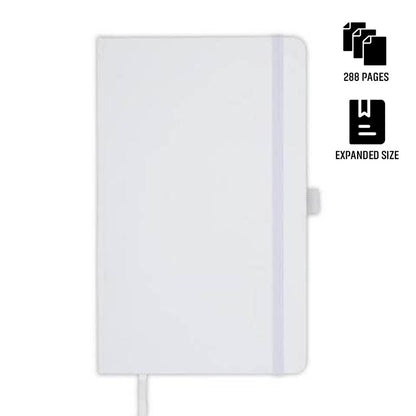 BARON - Santhome Expanded A5 Hard Cover Notebook - White