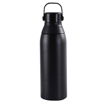 EVORA - Hans Larsen Double Wall Stainless Steel Vacuum Bottle - 750ml - Black