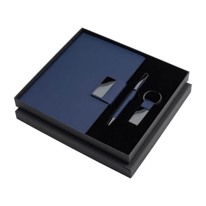 REGENT - Giftology Set of Notebook, Keychain and Pen - Blue