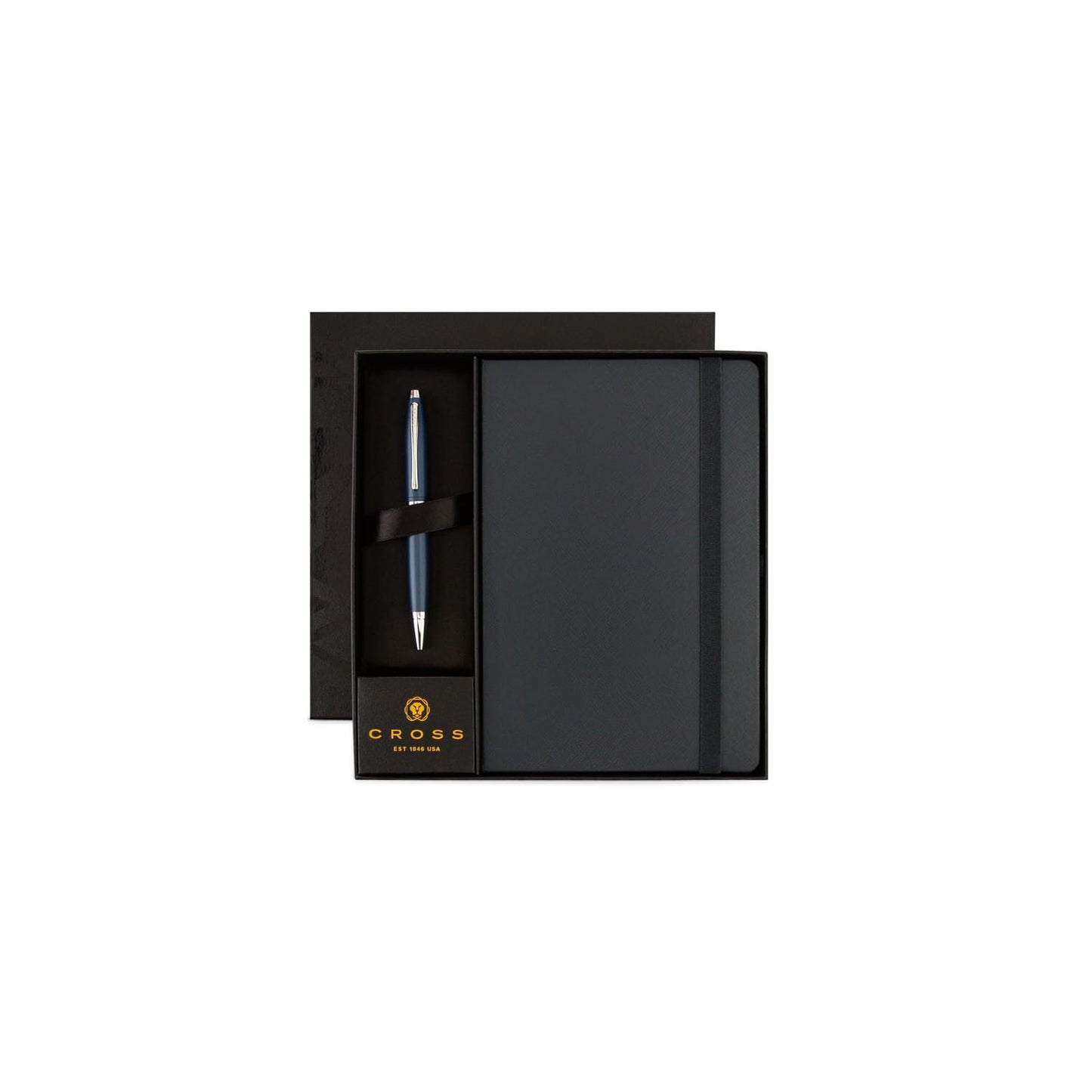 Cross Calais™ Ballpoint Pen & A5 Hardcover Notebook Gift Set - Navy Blue