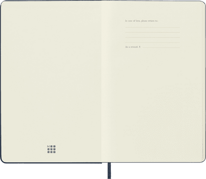 Moleskine Classic Large Ruled Hard Cover Notebook - Sapphire Blue