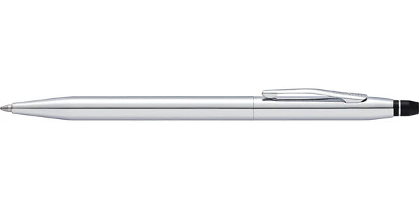 Cross Click™ Chrome Ballpoint Pen with Classic White Journal Gift Set