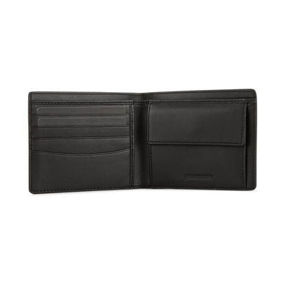 CROSS Saffiano Leather 4CC Bifold Wallet with Coin Pocket - Black