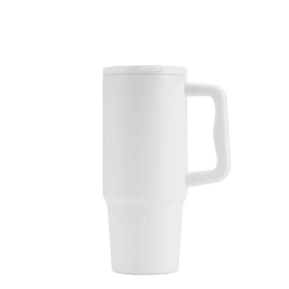 BERN 2.0 - Hans Larsen Recycled Stainless Steel Tumbler with Straw Lid - White