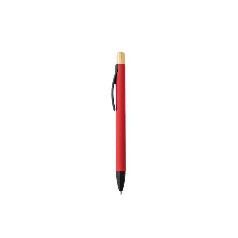 BOLT - Aluminium Push Action Ballpen - Red
