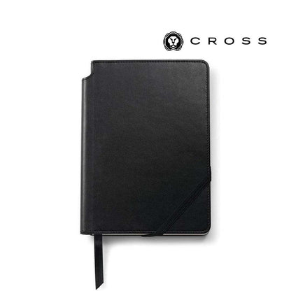 Cross Click™ Chrome Ballpoint Pen with Classic Black Journal Gift Set
