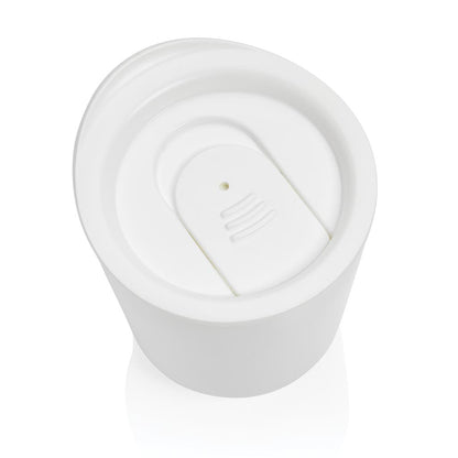 CELLE - Classic Coffee Tumbler - White (anti-microbial)