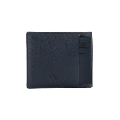 CROSS Pebble Leather 6CC Classic Fold Wallet with 6CC Cardholder - Navy Blue