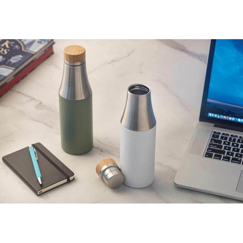 R-BREDA - CHANGE Collection Recycled Insulated Water Bottle - Black