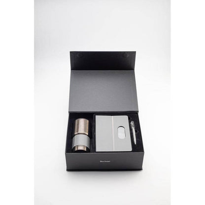 GIESSEN - Hans Larsen Gift Set of Tumbler, Notebook and Pen - Grey