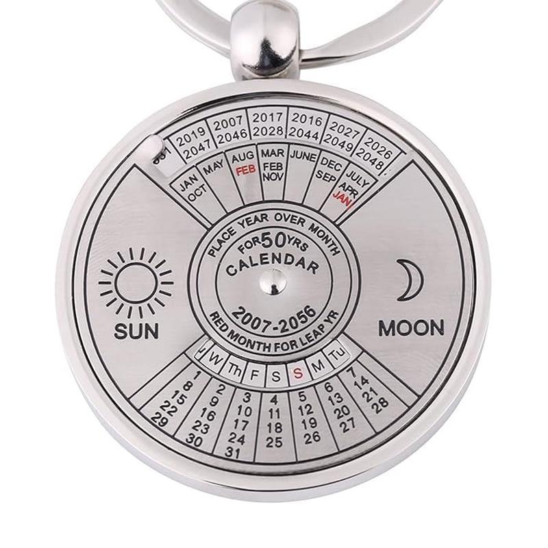 SLIGO - 50 Year Perpetual Calendar Keychain - Silver