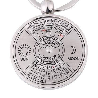 SLIGO - 50 Year Perpetual Calendar Keychain - Silver