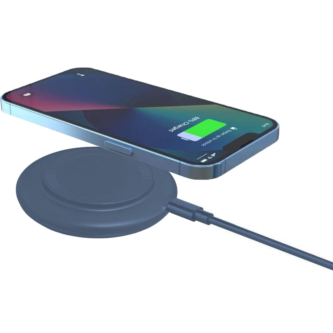 OSLO Mag - @memorii Recycled 15W Magnetic Wireless Charger Multicable Set - Blue