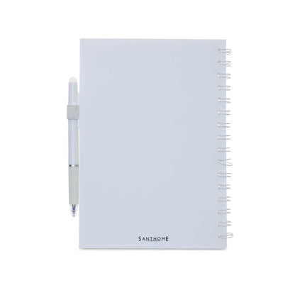 Santhome® Eternity - The Reusable Notebook & Pen Set - White