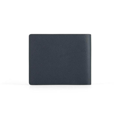 CROSS Saffiano Leather 4CC Bifold Wallet with Coin Pocket - Navy Blue