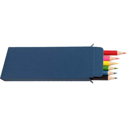 ORBE - Giftology Set of 6pcs Color Pencils in Denim Paper Box