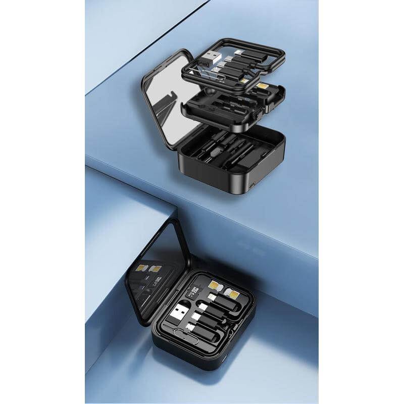 ROMONT - Giftology 6-in-1 Mag Wireless Charger, Multicable & Cleaning Kit