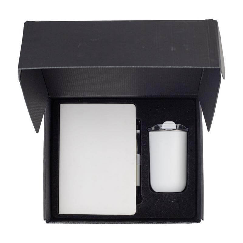 HEVIZ - Giftology Set of Tumbler, A5 Notebook and Pen - White
