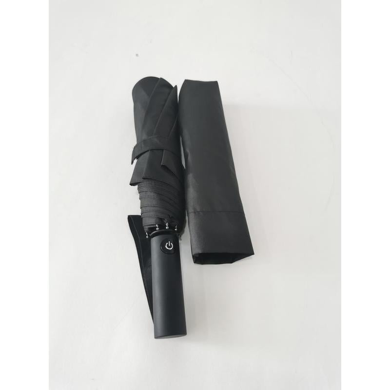 URBINO - Santhome RPET Auto-Open 23" Umbrella with SPF50 UV Protection - Black