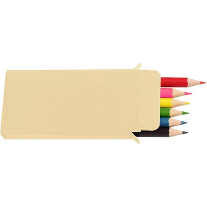ROCA - Giftology Set of Color Pencils & Crayons in Lemongrass Paper Box