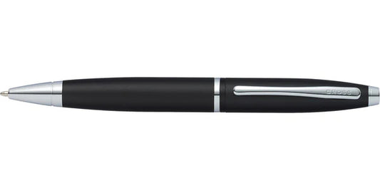 Cross Calais™ Matte Black with Polished Chrome Appointments Ballpoint Pen (Blue Ink)