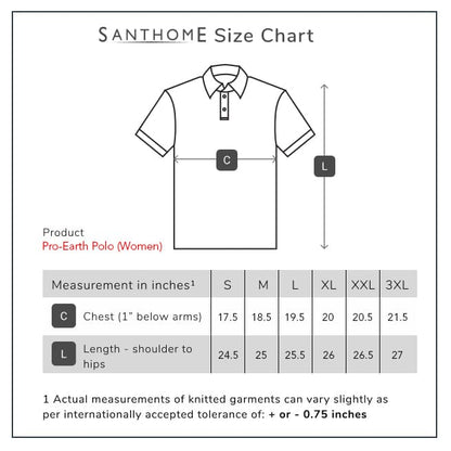 Santhome PRO EARTH (Womens) - The Fully Recycled Polo Shirt