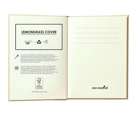 SALA - eco-neutral Lemongrass Cover A5 Notebook