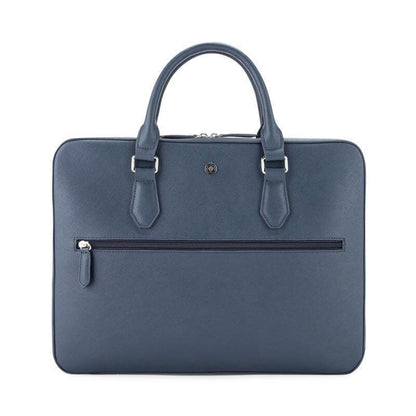 Cross Luxury Leather Briefcase - Navy Blue