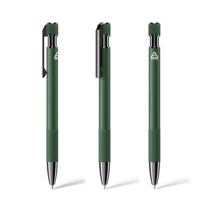 PILA - Recycled Aluminium Ballpoint Pen - Green