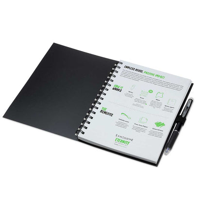 Santhome® Eternity - The Reusable Notebook & Pen Set - Black