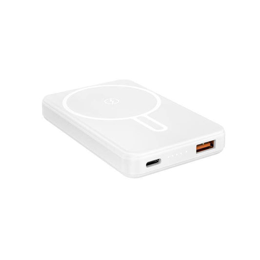 TARRENZ - Giftology 5000 mAh Magnetic Wireless Powerbank - White