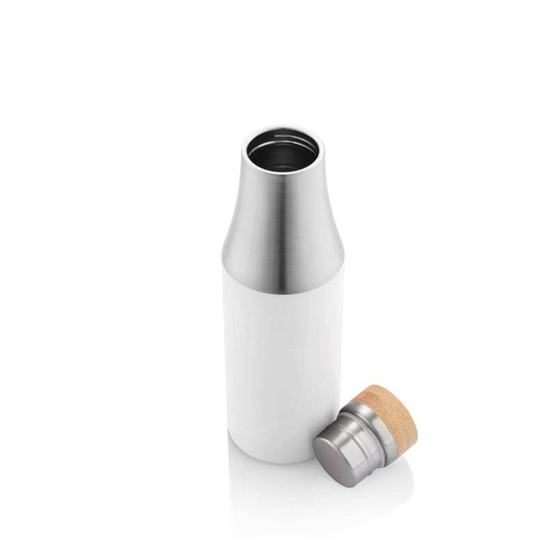 R-BREDA - CHANGE Collection Recycled Insulated Water Bottle - White
