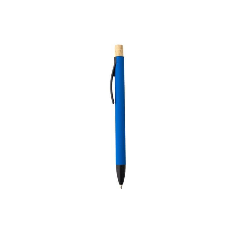 BOLT - Aluminium Push Action Ballpen - Medium Blue