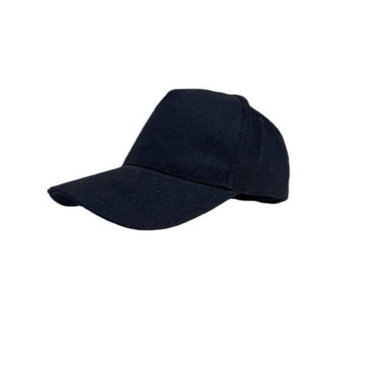 NARVA - 5 Panel Heavy Brushed Cotton Cap - Navy Blue