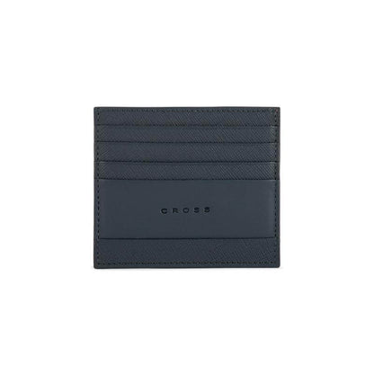 CROSS Saffiano Leather 6CC Card Holder - Navy Blue