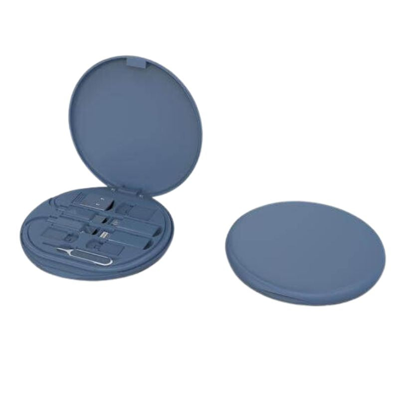 OSLO Mag - @memorii Recycled 15W Magnetic Wireless Charger Multicable Set - Blue
