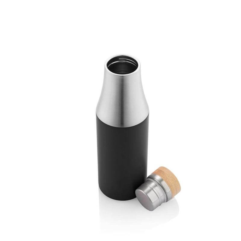 R-BREDA - CHANGE Collection Recycled Insulated Water Bottle - Black