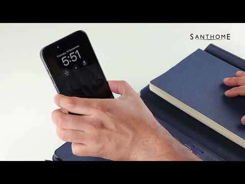 ONEX - CHANGE ZERO Recycled 10000mAh 15W MagSafe Wireless A5 Organizer 32GB - Navy Blue