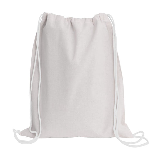 Eco-neutral Cotton Draw String Bags 240GSM -White