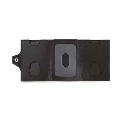 CROSS Soft Grain Leather 6CC Trifold Compact Wallet - Black