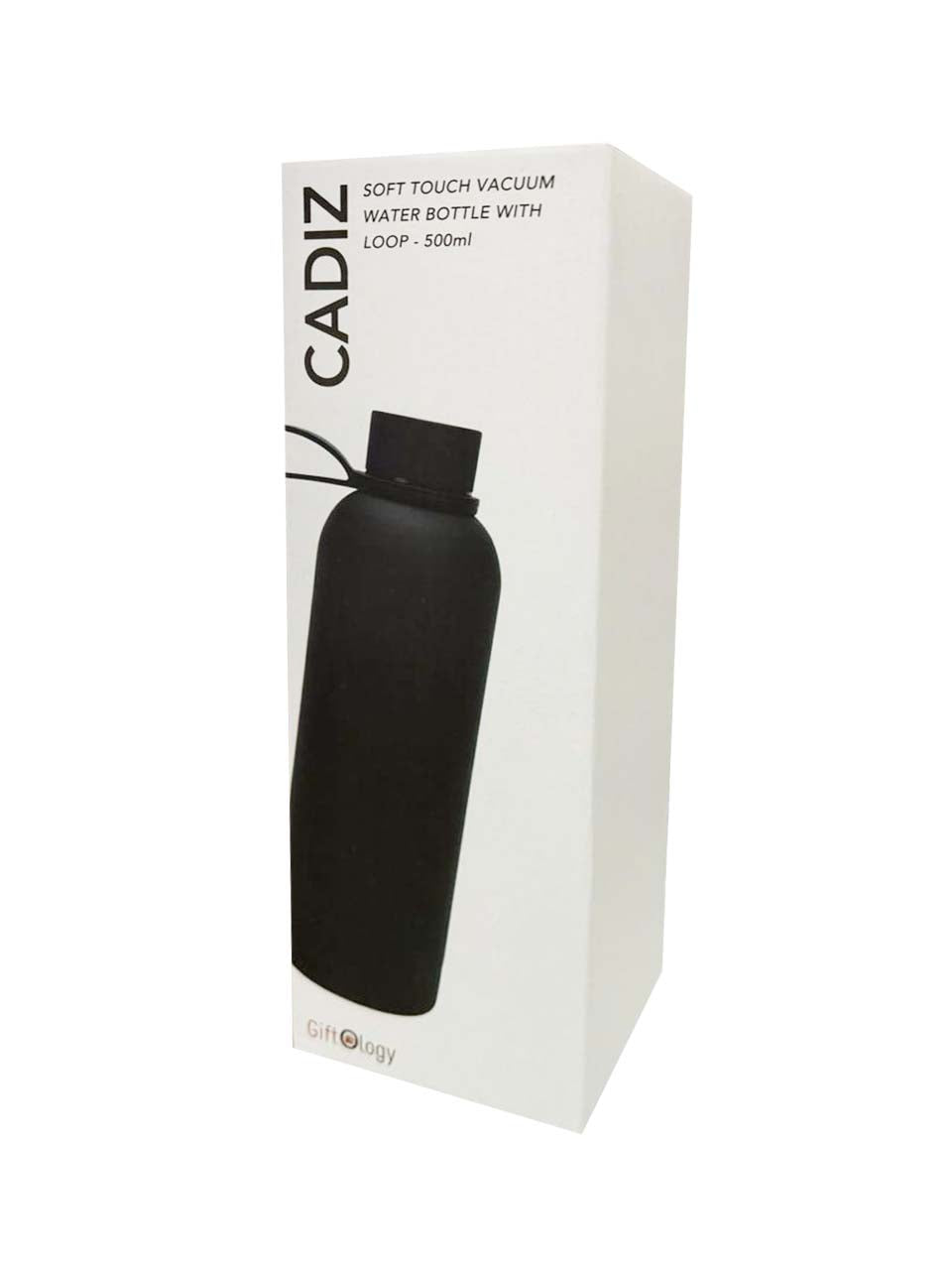 CADIZ - Giftology Double Wall Stainless Steel Bottle 500ml - Black